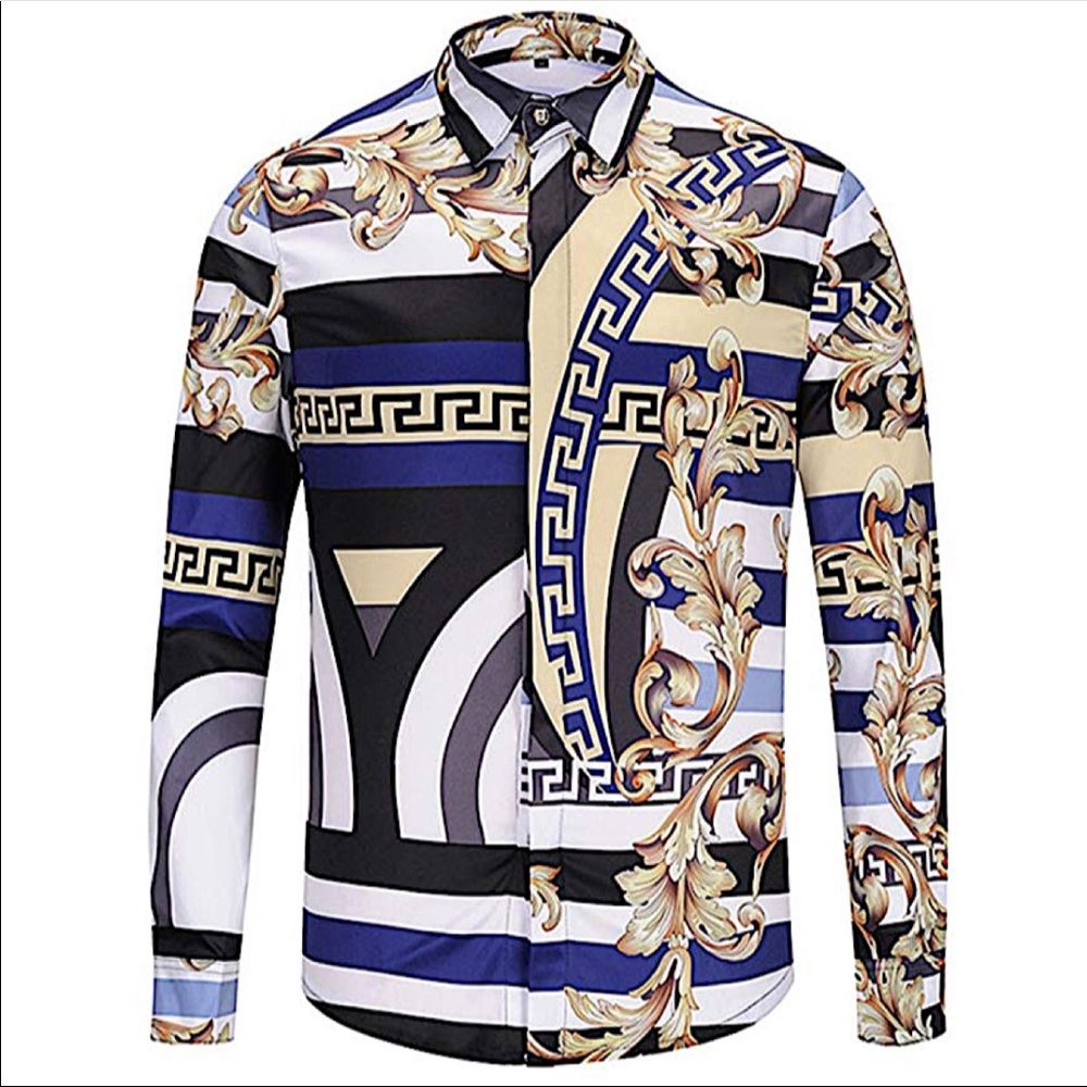 All over print buttoned shirt